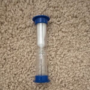Blue and White Kids Sand Timer